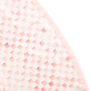 Mackenzie-Childs Rosy Check 90" Round Table Topper NEW